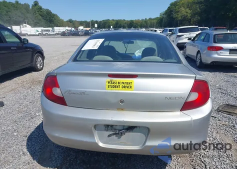 2001 Plymouth Neon Highline from USA, damaged, VIN 1P3ES46C21D102614